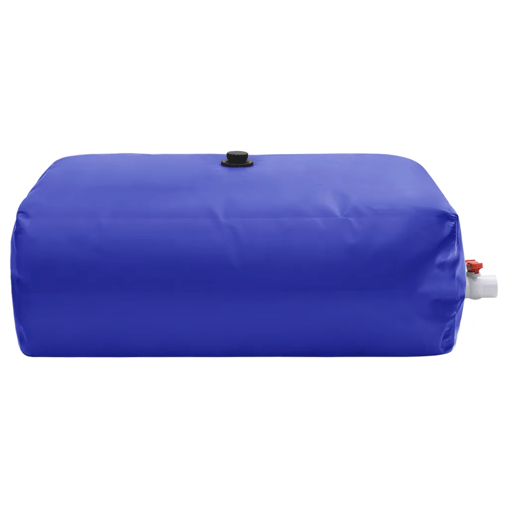 Kokkupandav veepaak kraaniga, 100 L, sinine PVC
