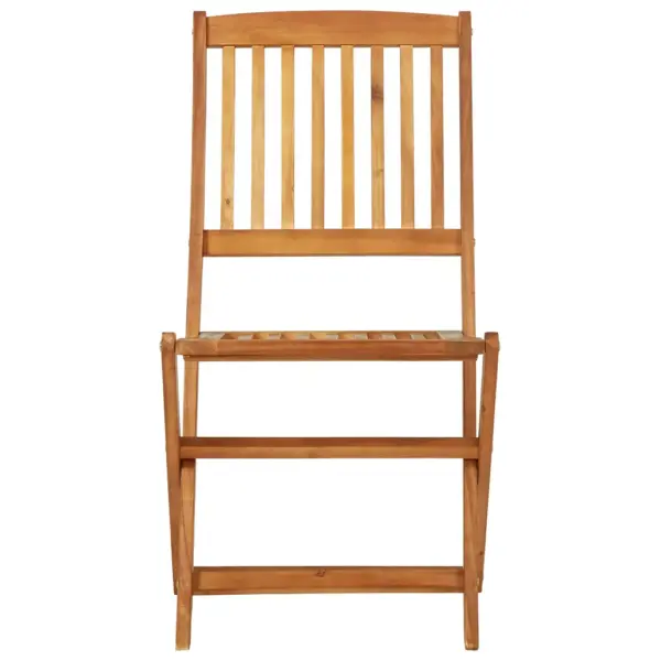 3-osaline kokkupandav aiamööbli komplekt, akaatsiapuit, pruun, laud 120 x 70 cm – 10