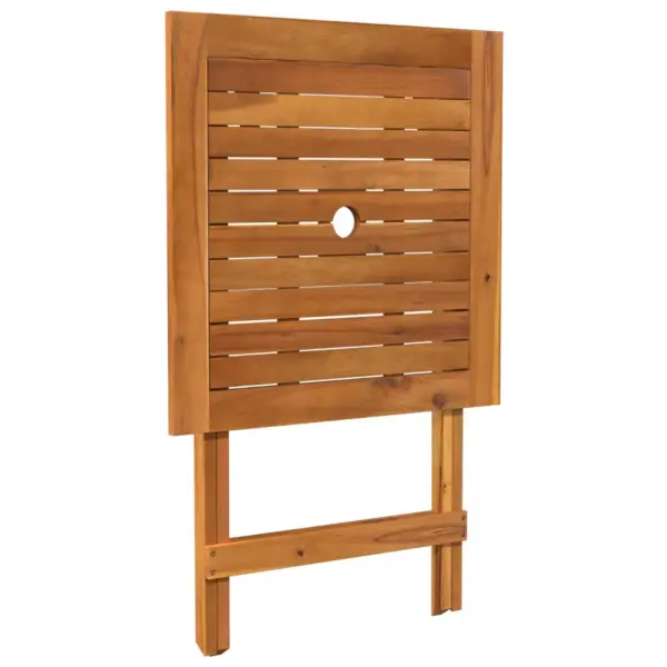 3-osaline kokkupandav aiamööbli komplekt akaatsiapuidust, pruun, laud 60 x 60 cm – 5