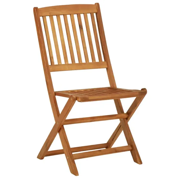 3-osaline kokkupandav aiamööbli komplekt akaatsiapuidust, pruun, laud 60 x 60 cm – 9