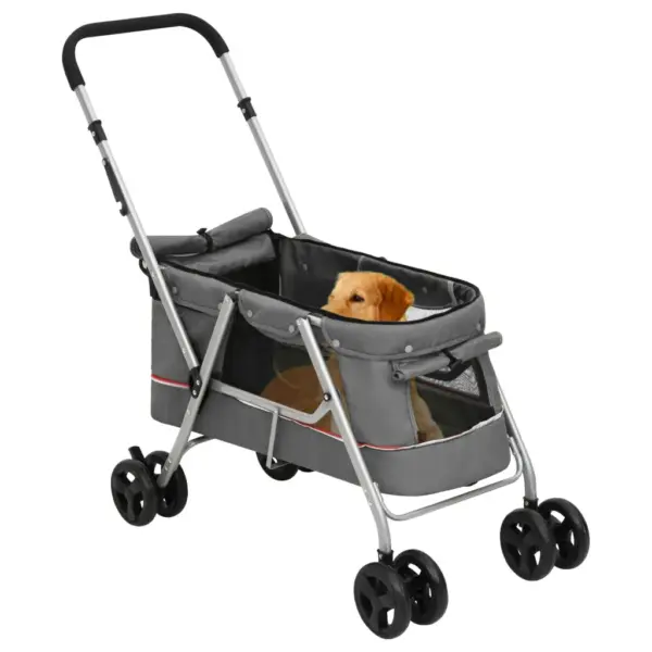 Kokkupandav hall koerakäru kaanega, 15 kg, 100 x 49 x 96 cm – 2