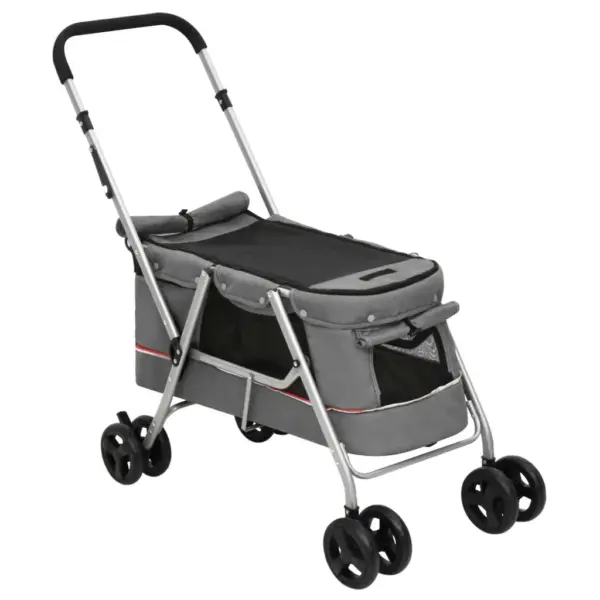 Kokkupandav hall koerakäru kaanega, 15 kg, 100 x 49 x 96 cm – 3