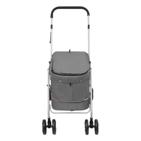 Kokkupandav hall koerakäru kaanega, 15 kg, 100 x 49 x 96 cm – 4