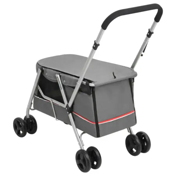 Kokkupandav hall koerakäru kaanega, 15 kg, 100 x 49 x 96 cm – 6