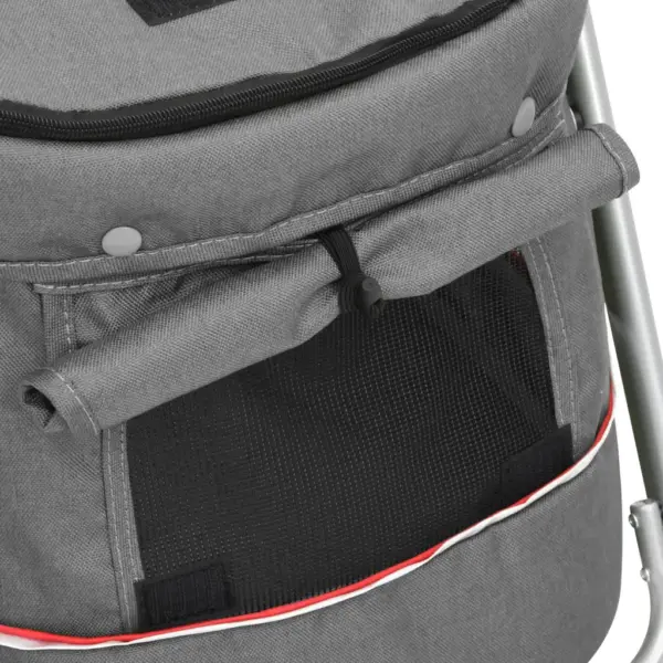 Kokkupandav hall koerakäru kaanega, 15 kg, 100 x 49 x 96 cm – 10