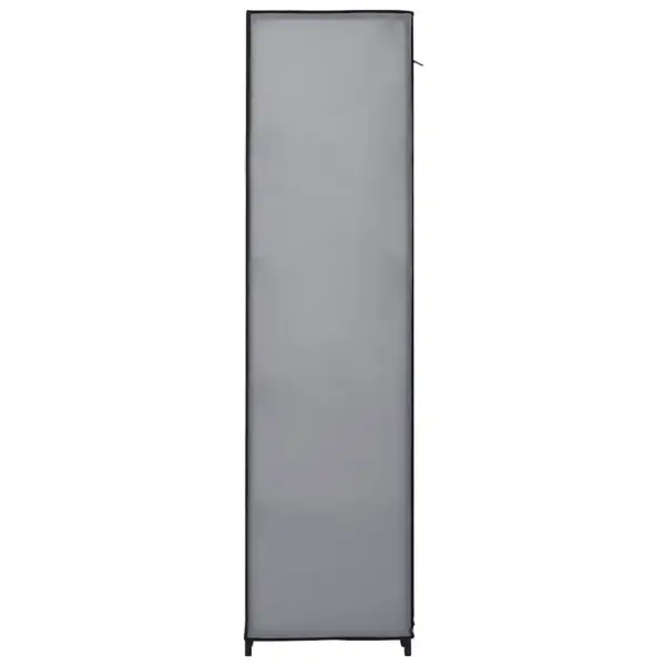 Kokkupandav riidekapp mitme sektsiooni ja riputustorudega, hall mittekootud kangas, 150 x 45 x 176 cm - 5
