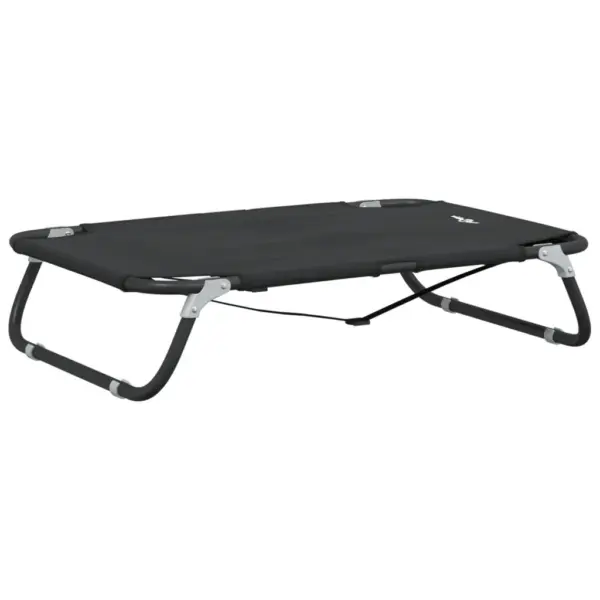 Kokkupandav kõrgendatud koeravoodi, antratsiithall, 600D Oxford kangas ja teras, 80 x 55 x 18 cm – 7