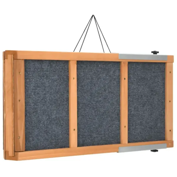 Kokkupandav koerte kaldtee libisemiskindla pinnaga, hall nulupuit, 120 x 30 cm – 8