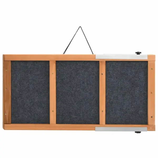 Kokkupandav koerte kaldtee libisemiskindla pinnaga, hall nulupuit, 120 x 30 cm – 9