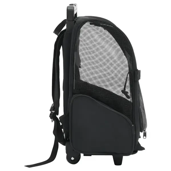 Kokkupandav mitmeotstarbeline lemmikloomakäru ja seljakott, must, 10 kg – 3