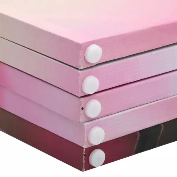 Kokkupandav ruumijagaja sirm lillemustriga, 200 x 170 cm, nulupuidust raam, PVC-kangas – 5