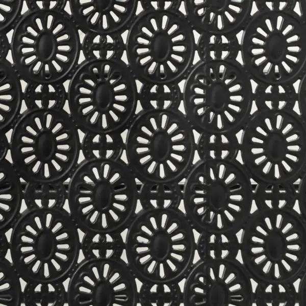 Kokkupandav metallist kohvilaud dekoratiivsete detailidega, must, 100 x 50 x 45 cm – 7