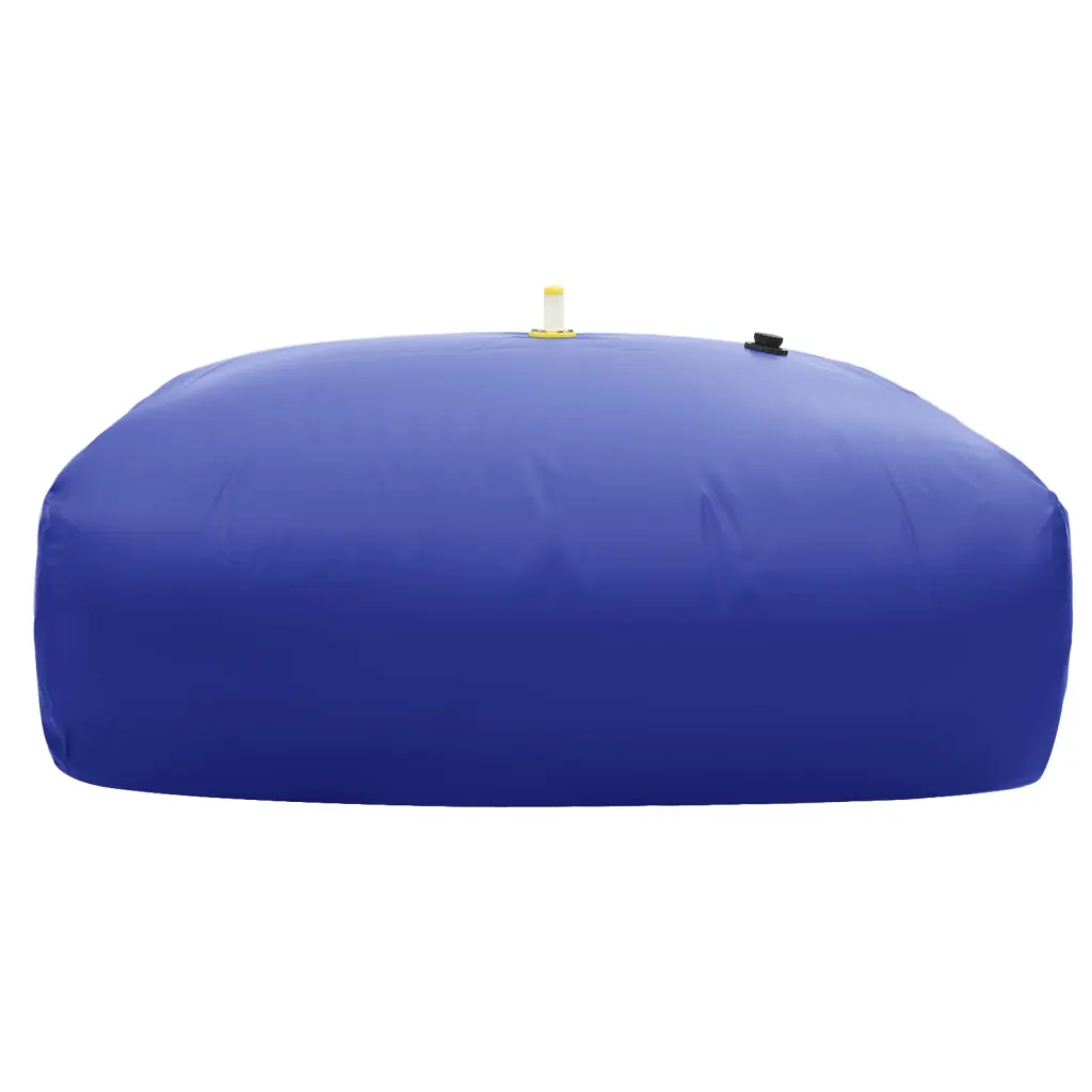 Kokkupandav PVC veepaak kraaniga, sinine, 2100 l, 200 x 150 x 70 cm