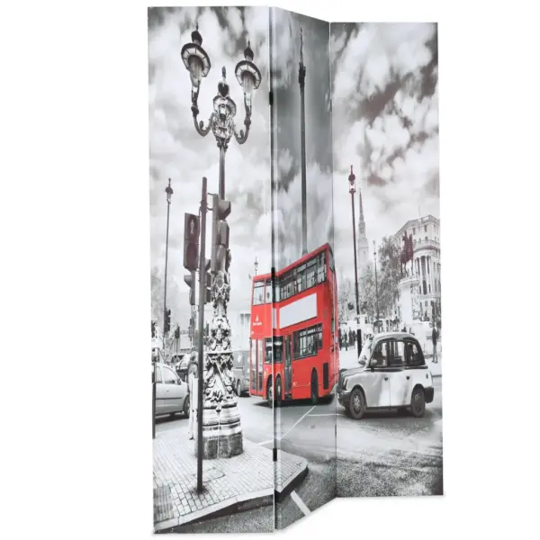 Kokkupandav ruumijagaja Londoni bussi fotoga, 120 x 170 cm, must-valge – 2