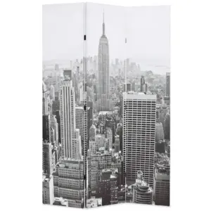 Kokkupandav ruumijagaja New Yorki motiiviga, 120 x 170 cm, must-valge nulupuidust raamiga