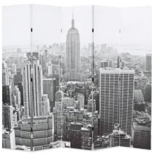 Kokkupandav ruumijagaja New Yorki motiiviga, must-valge, 200 x 170 cm, nulupuidust raam