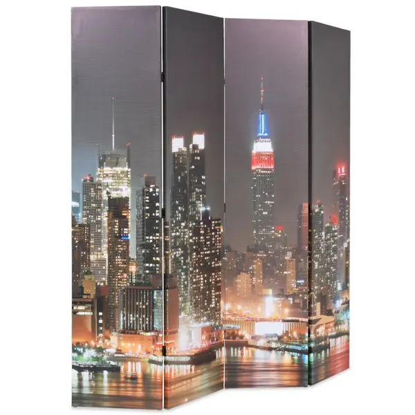 Kokkupandav ruumijagaja sirm öine New York, 160 x 170 cm, nulupuidust raam, polüesterlõuendiga – 2