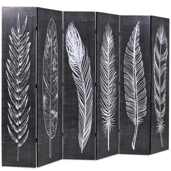 Kokkupandav ruumijagaja sulemustriga, must ja valge, nulupuidust raam, 228 x 170 cm – 2