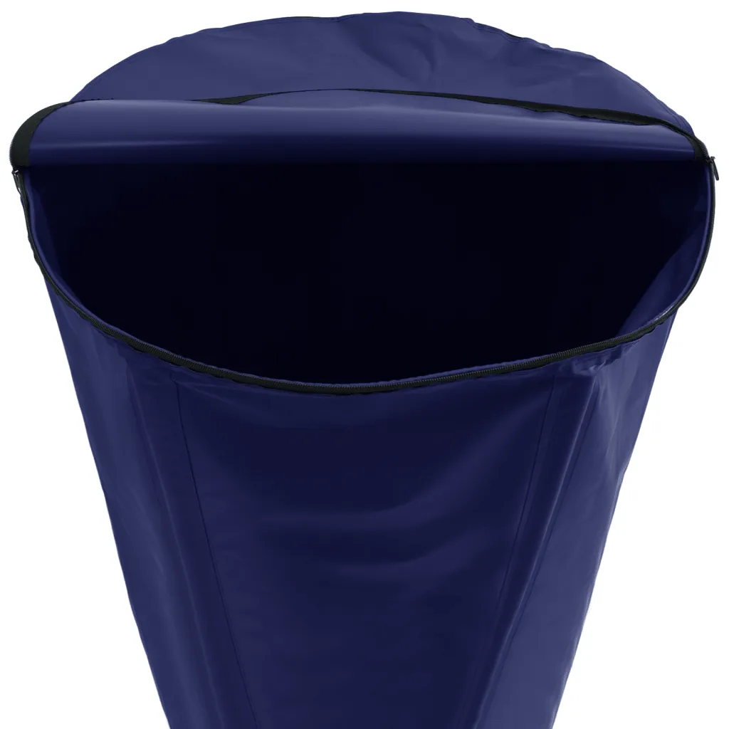 Kokkupandav vihmaveetünn kraaniga, 1000 l, sinine PVC, 100 x 120 cm