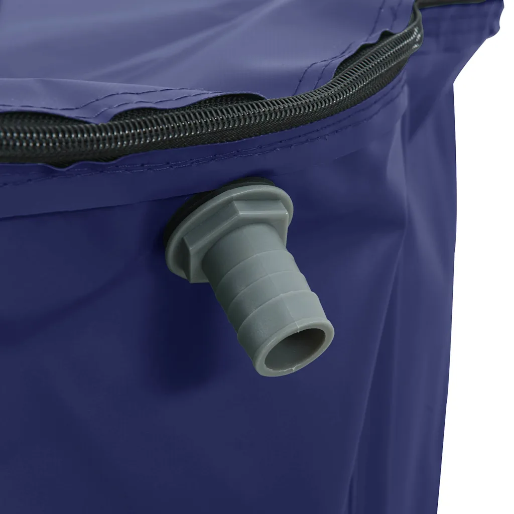 Kokkupandav vihmaveetünn kraaniga, sinine PVC, 250 L, 60 x 92 cm