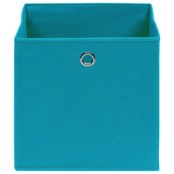 Kokkupandavad kangast hoiukastid, helesinine, 4 tk, 32 x 32 x 32 cm – 3