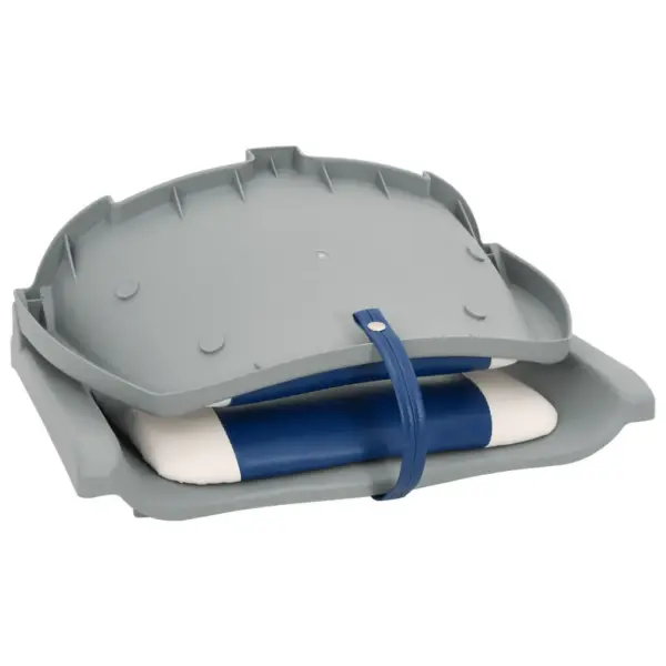 Kokkupandavad paadiistmed 360° pöördalustega, 4-osaline komplekt, sinine-valge, 51,5 x 51 x 41 cm – 11