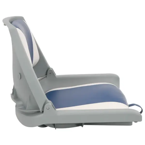 Kokkupandavad paadiistmed 360° pöördalustega, 4-osaline komplekt, sinine-valge, 51,5 x 51 x 41 cm – 6