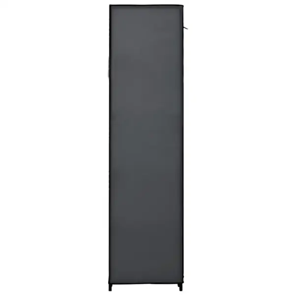 Kokkupandavad riidekapid 2 tk, hall fliiskangas ja terastoruraam, 110 x 45 x 175 cm – 6