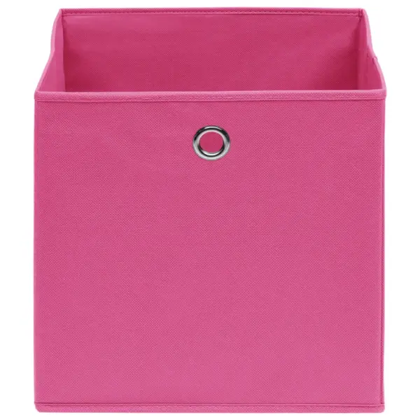 Kokkupandavad kangast hoiukastid, 10 tk, roosa, 32 x 32 x 32 cm – 3