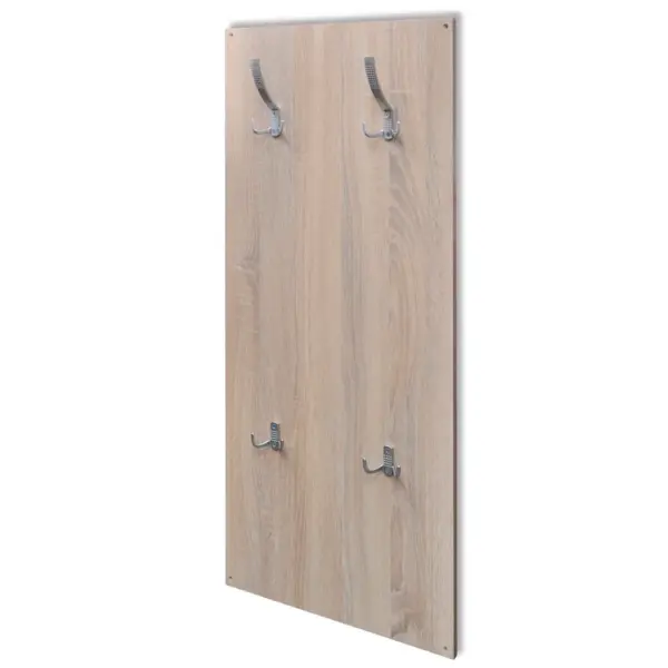 Kolm ühes esikumööbli komplekt jalanõukapi, peegli ja riidenagiga, tamme ja valge, jalanõukapp 80 x 27 x 46,5 cm – 3