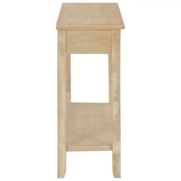 Naturaalset tooni konsoollaud kahe sahtli ja alumise riiuliga, 110 x 35 x 80 cm – 5