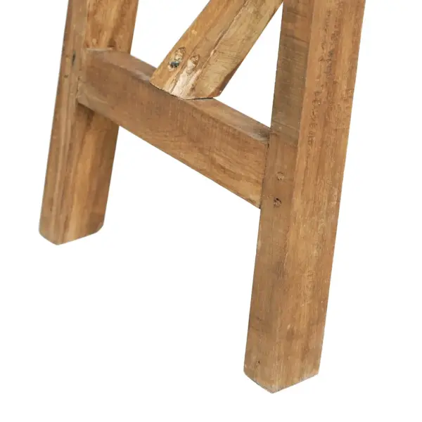 Maalähedane konsoollaud taaskasutatud segapuust, pruun, 130 x 40 x 80 cm – 6