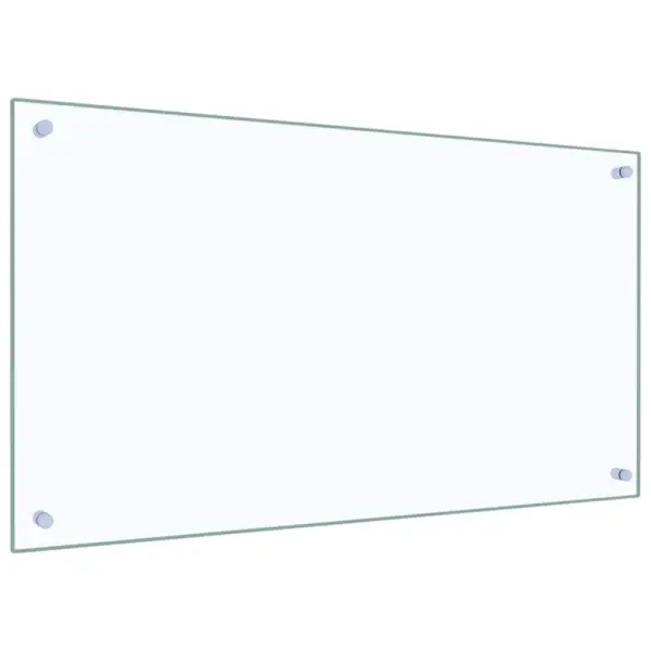 Köögi pritsmekaitse, läbipaistev karastatud klaas, 90 x 50 cm, 6 mm – 5