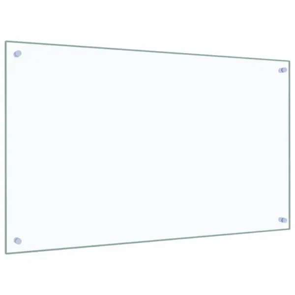 Köögi pritsmekaitse karastatud klaasist, läbipaistev, 100 x 60 cm – 5