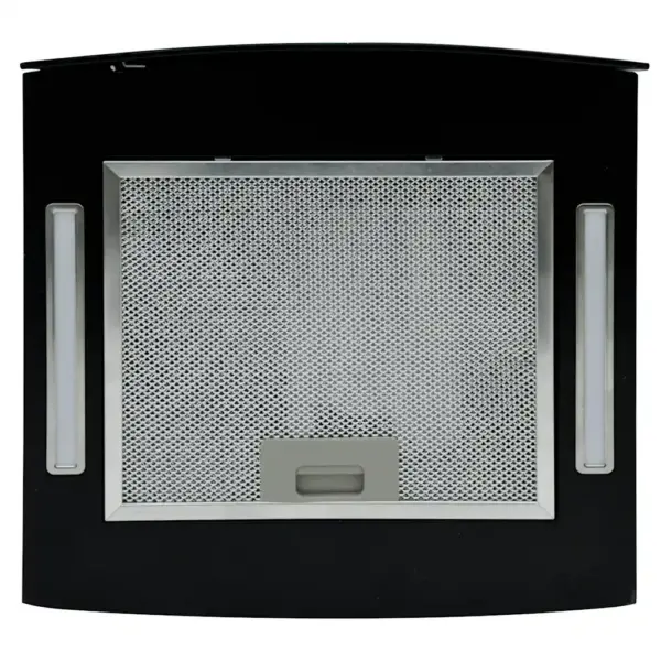 Vabalt rippuv köögisaare õhupuhasti puutetundliku LCD-ga, must karastatud klaas, 38 x 37,5 x (35–128,5) cm – 4