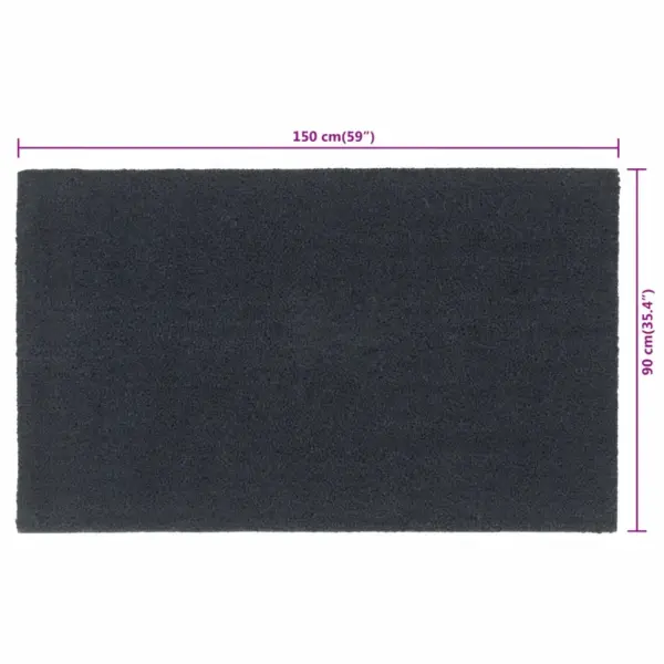 Tumehall flokeeritud kookoskiududest uksematt libisemiskindla PVC põhjaga, 90 x 150 cm – 7