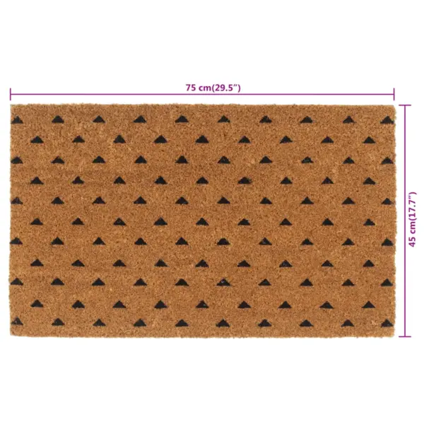 Kookoskiududest uksematt libisemiskindla PVC alusega, naturaalne, flokeeritud, 45 x 75 cm – 6