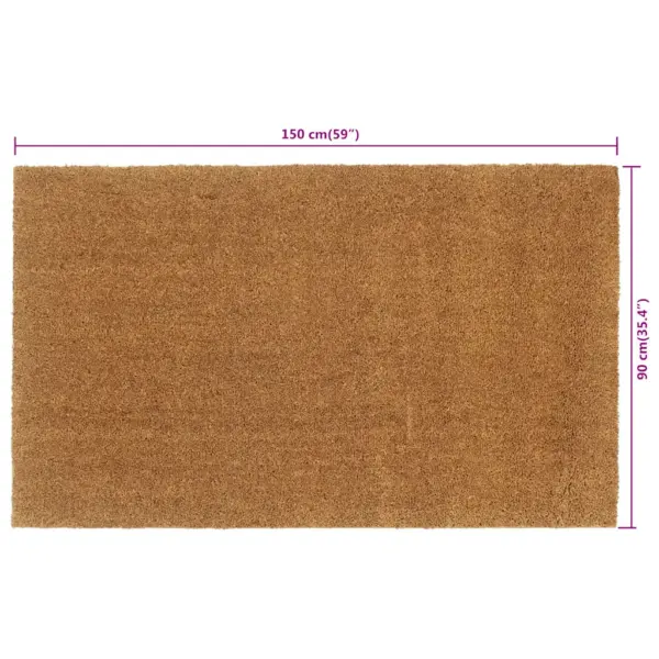 Uksematt kookoskiududest libisemiskindla PVC alusega, naturaalne, 90 x 150 cm – 6