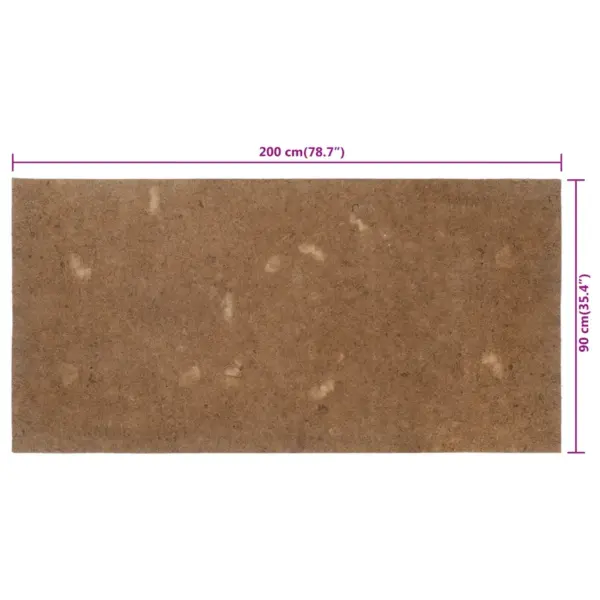 Kookoskiust madratsialus, naturaalne, 90 x 200 cm, 9 mm – 7