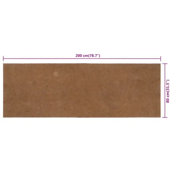 Kookoskiust madratsikate, naturaalne, 80 x 200 cm, 9 mm – 7