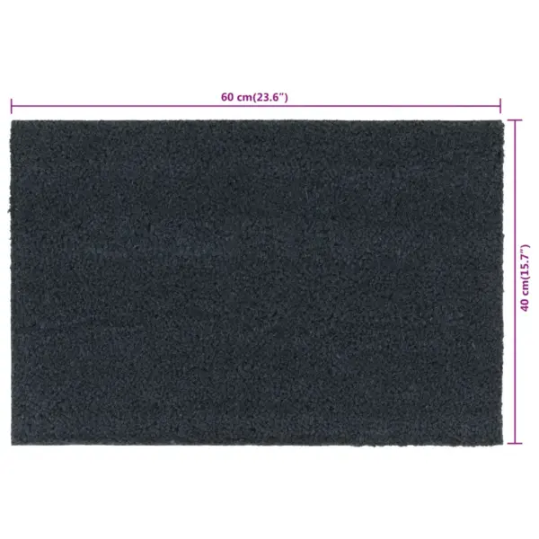 Libisemiskindlad kookoskiust uksematid PVC alusega, tumehall, 40 x 60 cm, 5 tk – 7