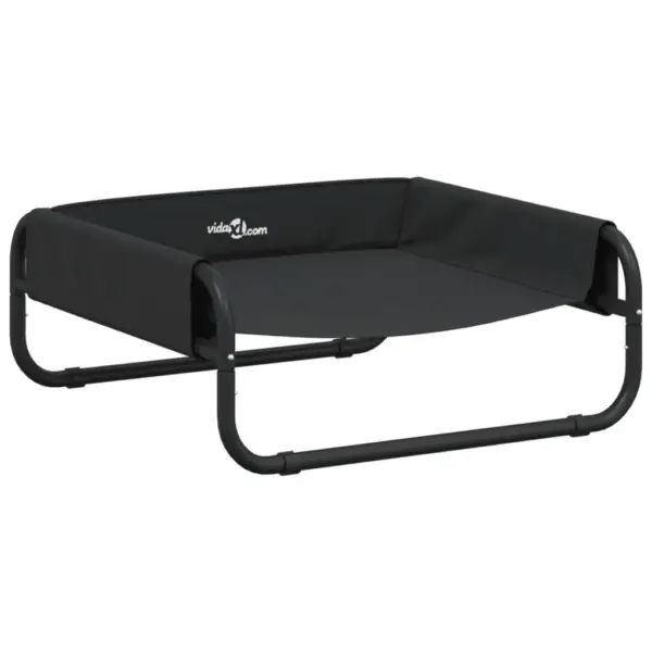 Kõrgendatud koeravoodi, antratsiithall, 600D Oxford kangas ja teras, 57 x 57 x 24 cm – 2
