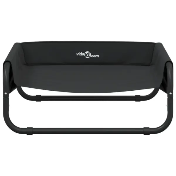 Kõrgendatud koeravoodi, antratsiithall, 600D Oxford kangas ja teras, 57 x 57 x 24 cm – 5