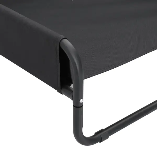 Kõrgendatud koeravoodi, antratsiithall, 600D Oxford kangas ja teras, 57 x 57 x 24 cm – 8