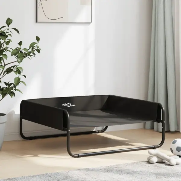 Kõrgendatud koeravoodi, antratsiithall, 85 x 85 x 33 cm, Oxford kangas ja terasraamiga – 3