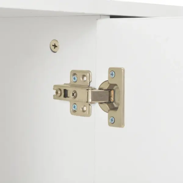 Kõrgläikega valge puhvetkapp 2 sahtli ja 3 uksega, 107 x 35 x 80,5 cm – 7