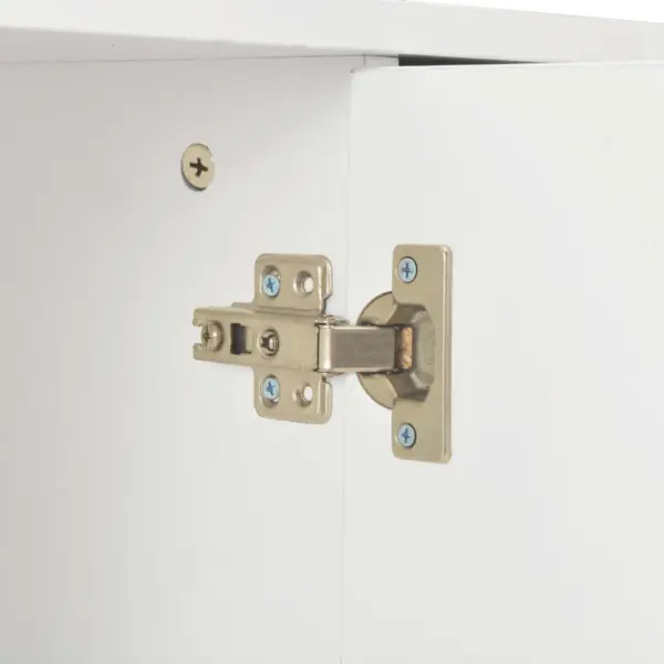 Kõrgläikega valge puhvetkapp 2 sahtli ja 2 uksega, tehispuit, 71 x 35 x 80 cm – 8