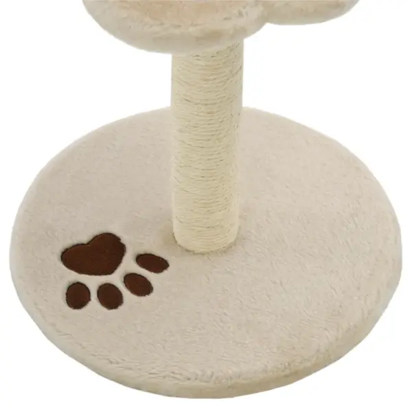 Sisalköiega kraapimispuu kassidele rippuva hiirega, 40 cm, beež ja pruun – 5