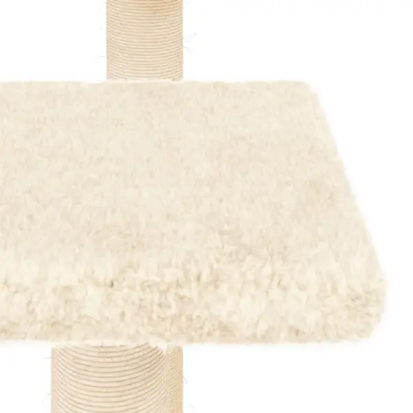 Kassi kraapimispuu platvormidega, kreemjasvalge, 57 x 61 x 98,5 cm – 7