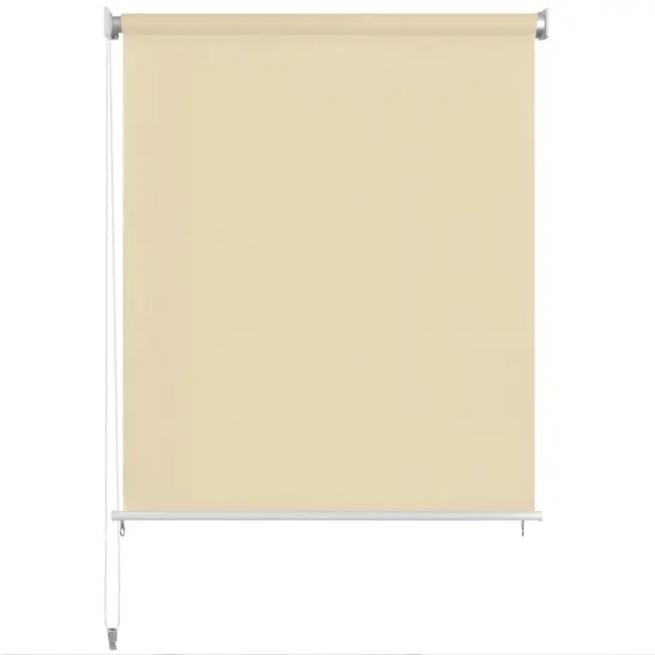 Väliruloo rõdule ja terrassile, kreemjasvalge HDPE, 80 x 230 cm - 2